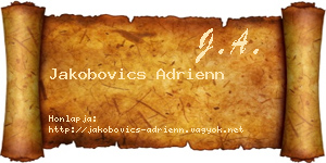 Jakobovics Adrienn névjegykártya